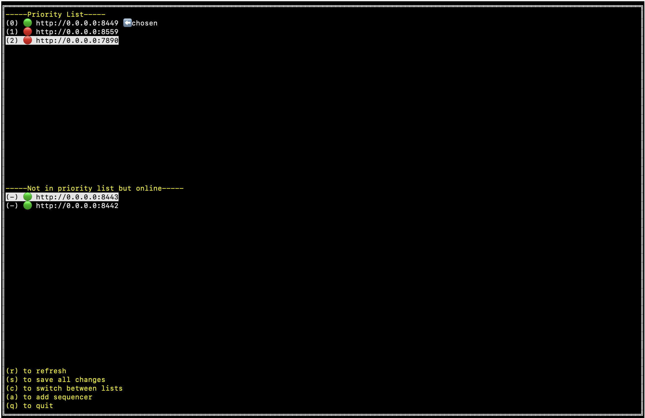 Sequencer coordinator manager